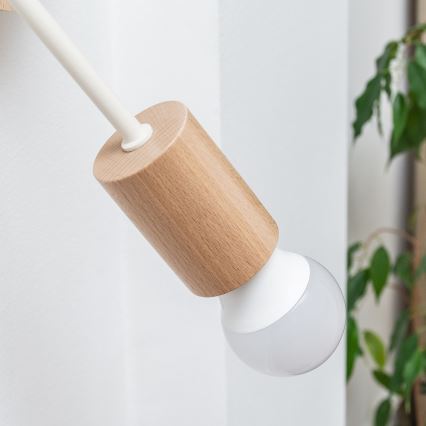 Sienas gaismeklis OXFORD, 1xE27/15W/230V, priede/krēmkrāsa