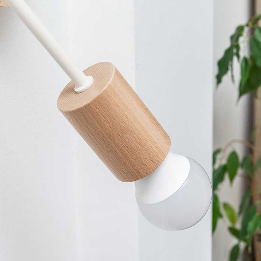 Sienas gaismeklis OXFORD, 1xE27/15W/230V, priede/krēmkrāsa