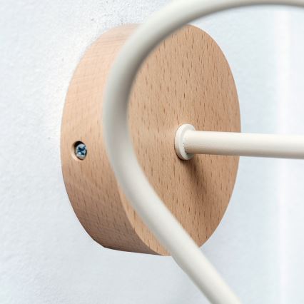 Sienas gaismeklis OXFORD, 1xE27/15W/230V, priede/krēmkrāsa