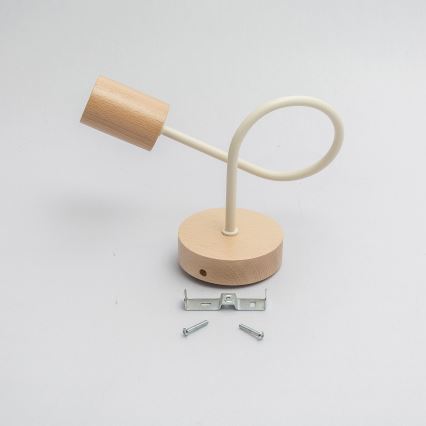 Sienas gaismeklis OXFORD, 1xE27/15W/230V, priede/krēmkrāsa