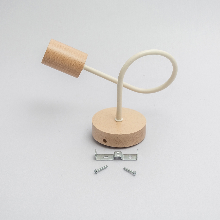 Sienas gaismeklis OXFORD, 1xE27/15W/230V, priede/krēmkrāsa