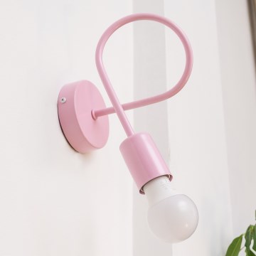 Sienas gaismeklis OXFORD 1xE27/15W/230V rozā