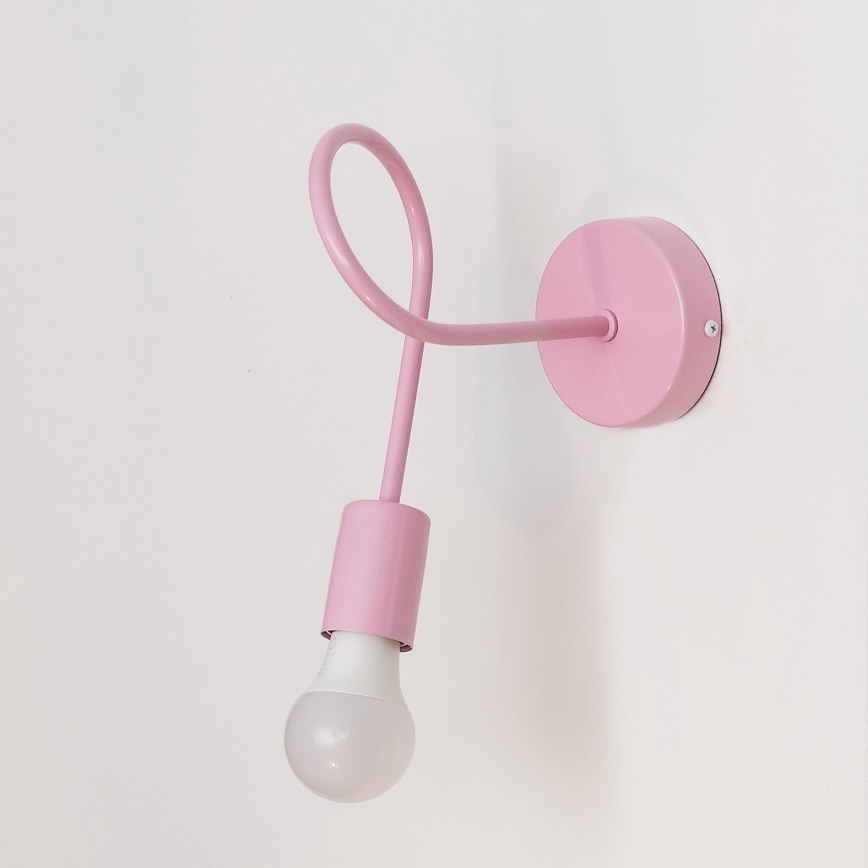 Sienas gaismeklis OXFORD 1xE27/15W/230V rozā