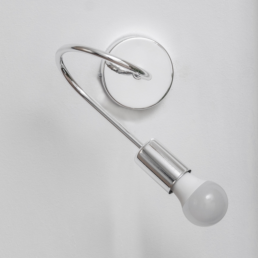 Sienas gaismeklis OXFORD 1xE27/15W/230V spīdīgs hroms