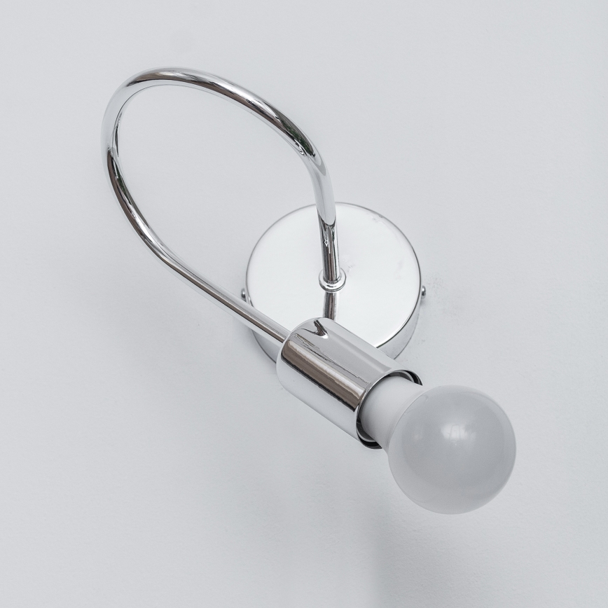 Sienas gaismeklis OXFORD 1xE27/15W/230V spīdīgs hroms