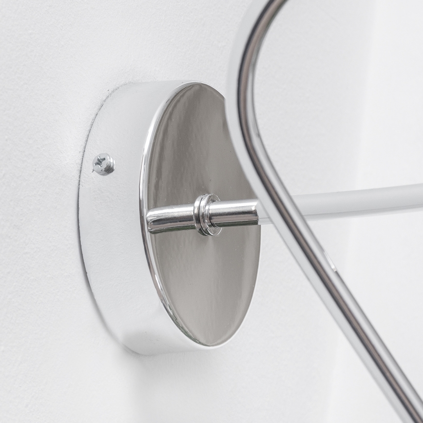 Sienas gaismeklis OXFORD 1xE27/15W/230V spīdīgs hroms