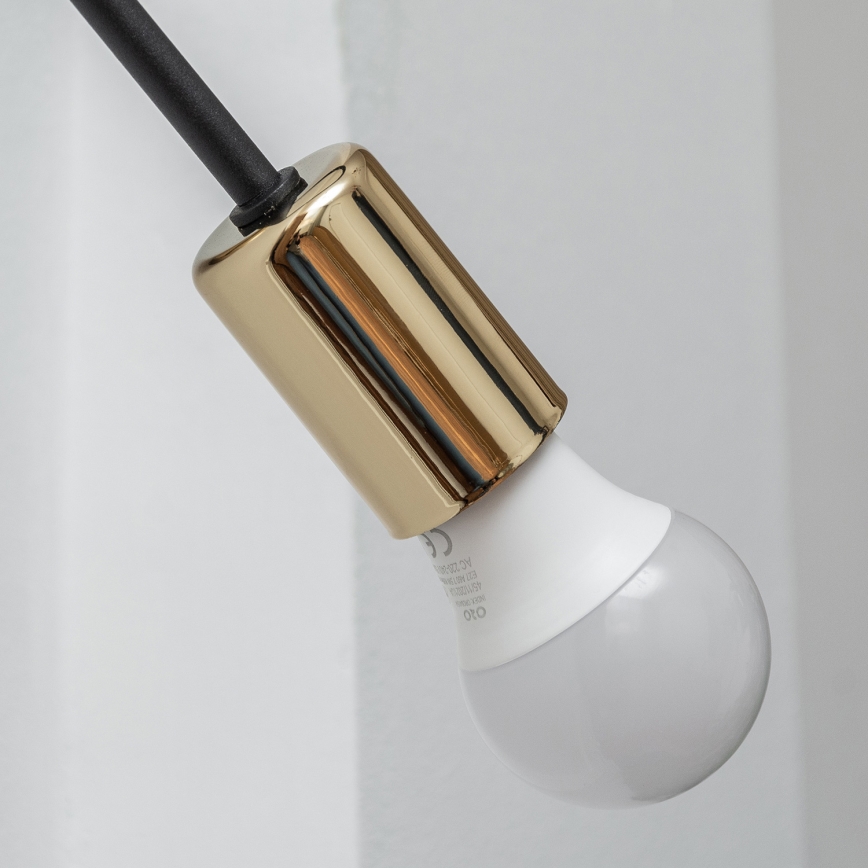 Sienas gaismeklis OXFORD 1xE27/15W/230V zeltains/melns