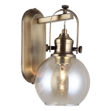 Sienas gaismeklis POLINO 1xE27/40W/230V bronzas krāsā