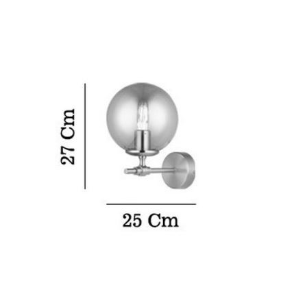 Sienas gaismeklis POLINO 1xE27/40W/230V zelta krāsā