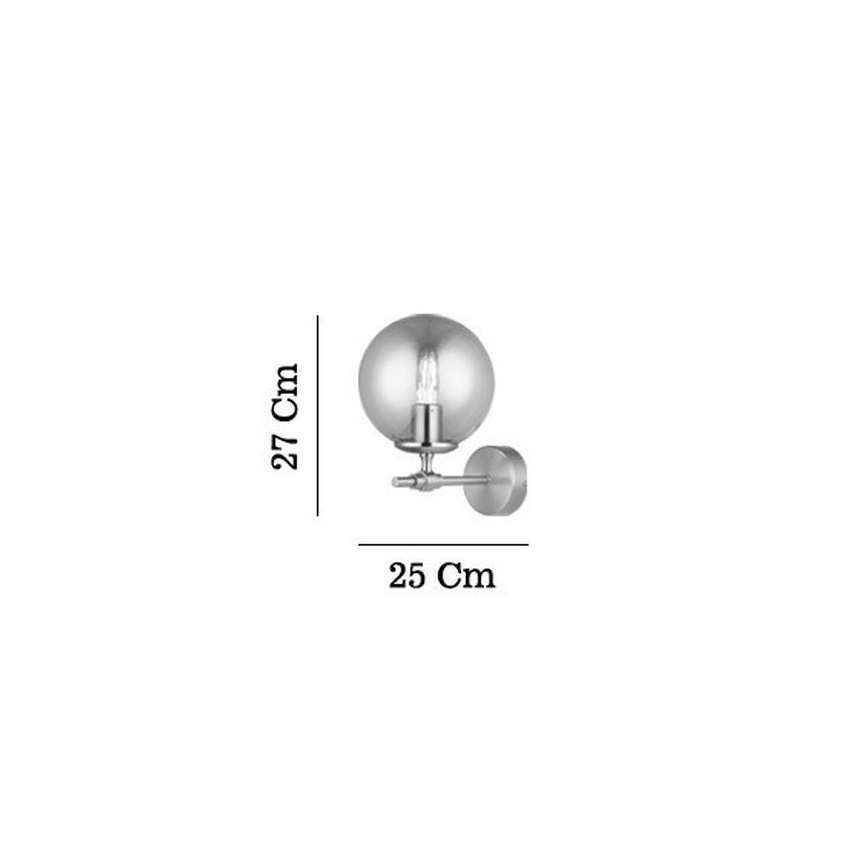 Sienas gaismeklis POLINO 1xE27/40W/230V zelta krāsā