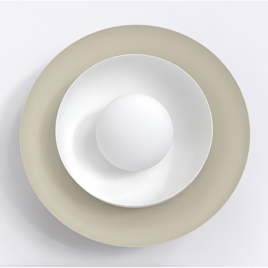 Sienas gaismeklis POPPI 1xG9/8W/230V bēšs/balts