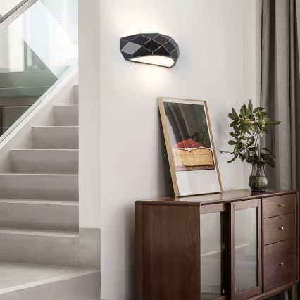Sienas gaismeklis REUS 1xE27/40W/230V melns