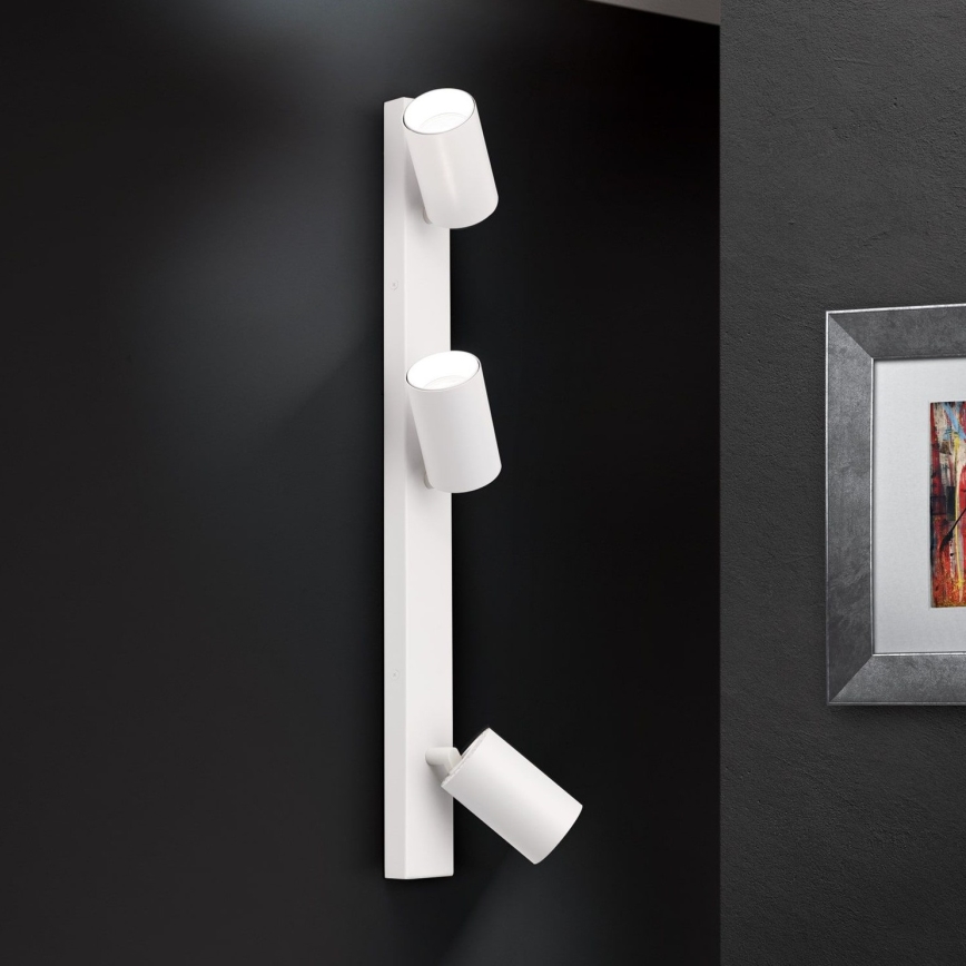 Sienas gaismeklis SEAN 3xGU10/13W/230V balts