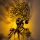 Sienas gaismeklis TREE WOMAN 1xE27/40W/230V melns