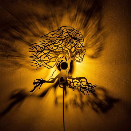 Sienas gaismeklis TREE WOMAN 1xE27/40W/230V melns
