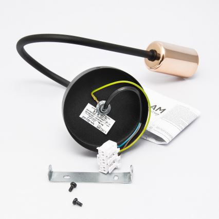 Sienas gaismeklis TUBE 1xE27/15W/230V melns