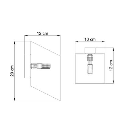 Sienas gaismeklis TUNNEL 1xG9/40W/230V