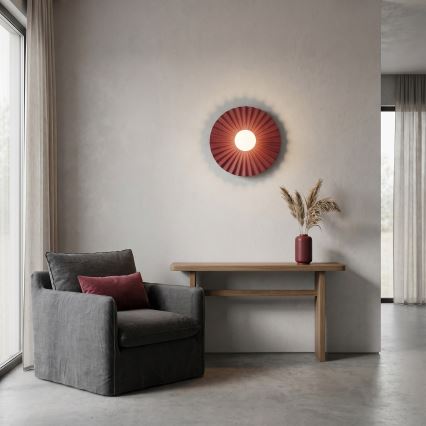 Sienas gaismeklis UMBRA 1xG9/8W/230V sarkans
