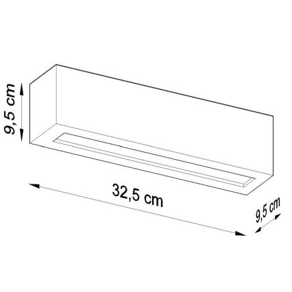 Sienas gaismeklis VEGA 1xE27/60W/230V pelēks