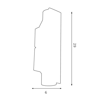 Sienas gaismeklis WALL 2xGU10/8W/230V balts/misiņa