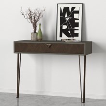 Sienas galdiņš LINEA 78x90 cm brūns/antracīta