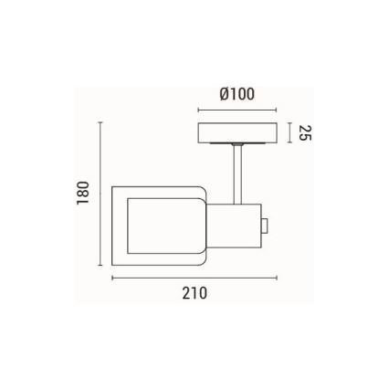 Sienas lampa 1xE14/15W/230V