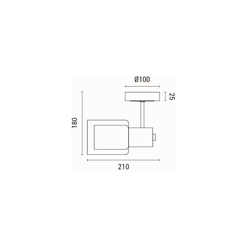 Sienas lampa 1xE14/15W/230V