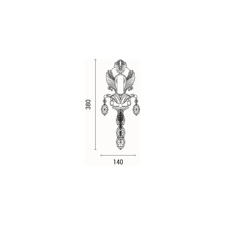 Sienas lampa 1xE14/15W/230V
