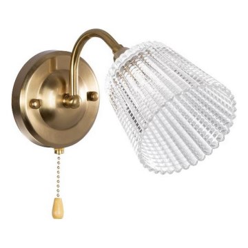 Sienas lampa 1xE14/60W/230V zelta