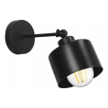 Sienas lampa 1xE27/20W/230V melna