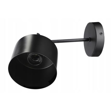 Sienas lampa 1xE27/20W/230V melna