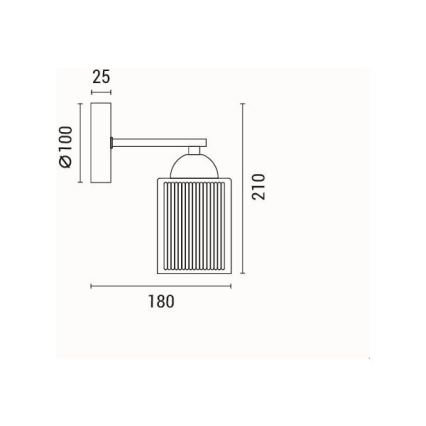 Sienas lampa 1xE27/60W/230V