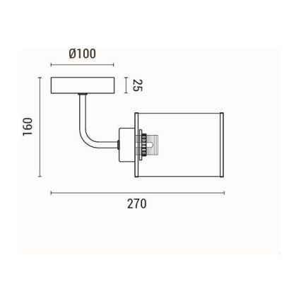 Sienas lampa 1xE27/60W/230V
