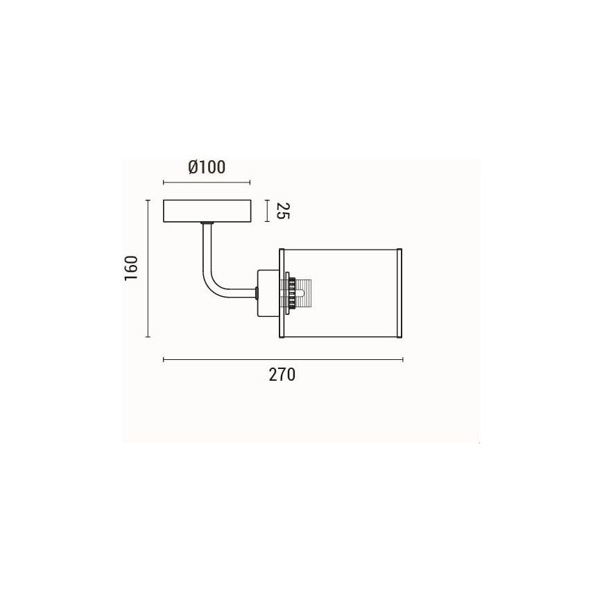 Sienas lampa 1xE27/60W/230V