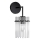 Sienas lampa 1xE27/60W/230V melna/caurspīdīga