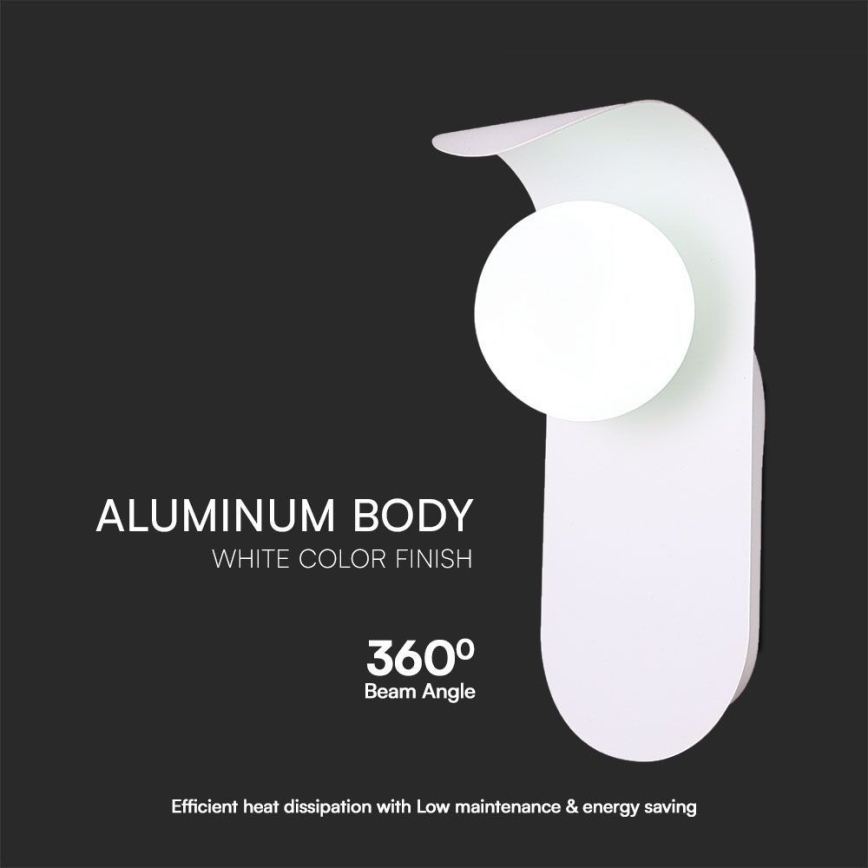 Sienas lampa 1xG9/5W/230V balta