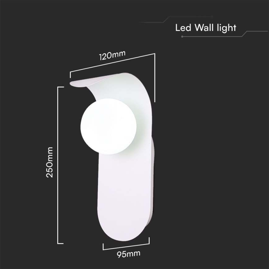 Sienas lampa 1xG9/5W/230V balta