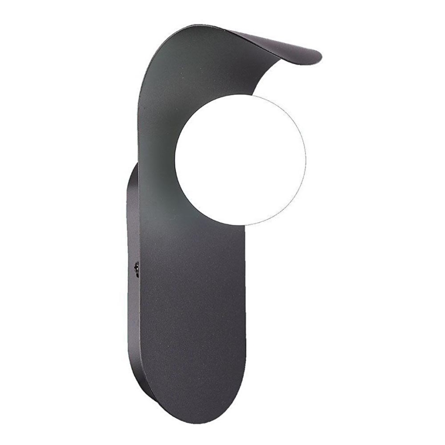 Sienas lampa 1xG9/5W/230V melna