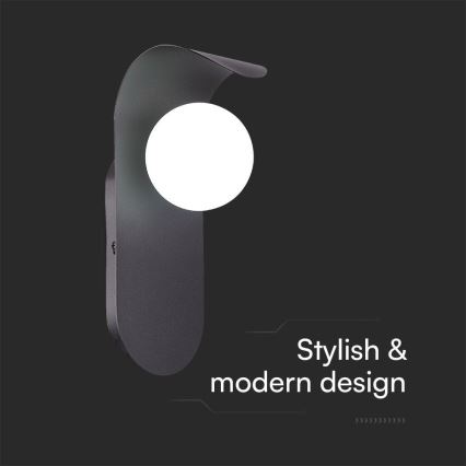 Sienas lampa 1xG9/5W/230V melna