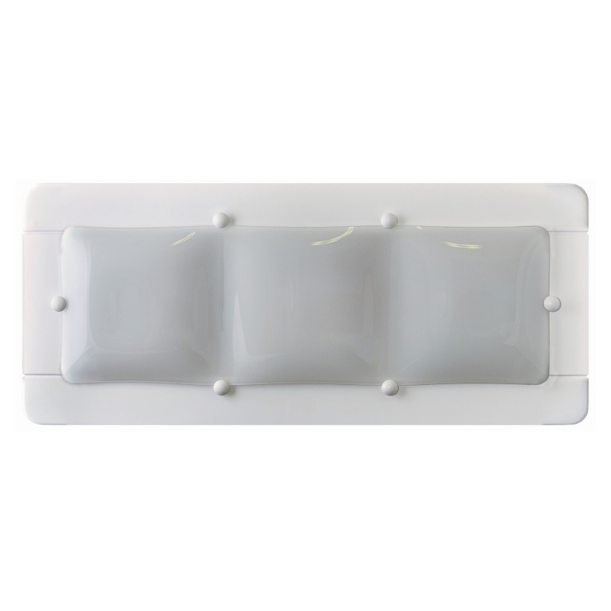 Sienas lampa 3xE27/20W/230V balta/dižskābardis