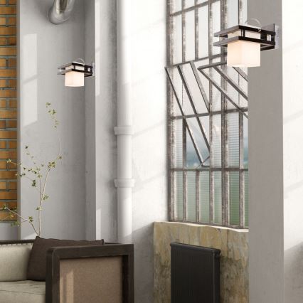 Sienas lampa ALAN 1xE27/60W/230V dižskābardis