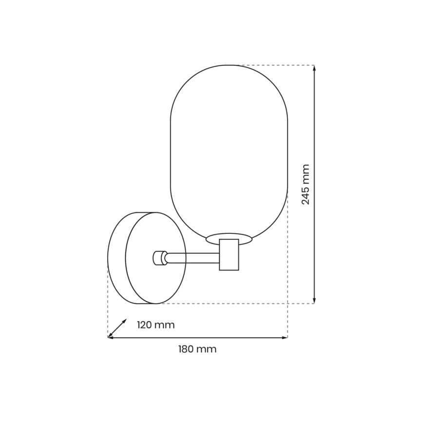 Sienas lampa ALIAS 1xG9/8W/230V zelta
