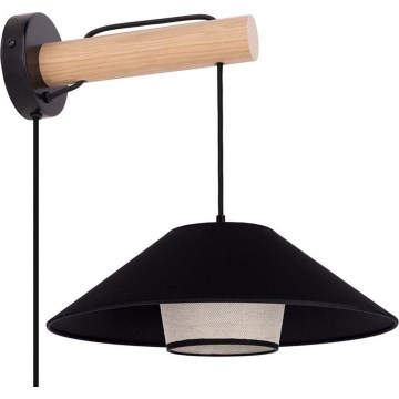 Sienas lampa AMIGO 1xE27/25W/230V, ozolkoka