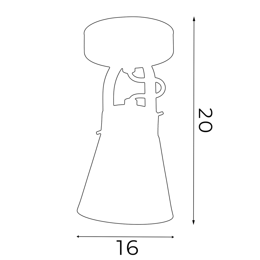 Sienas lampa AMOS 1xE27/60W/230V
