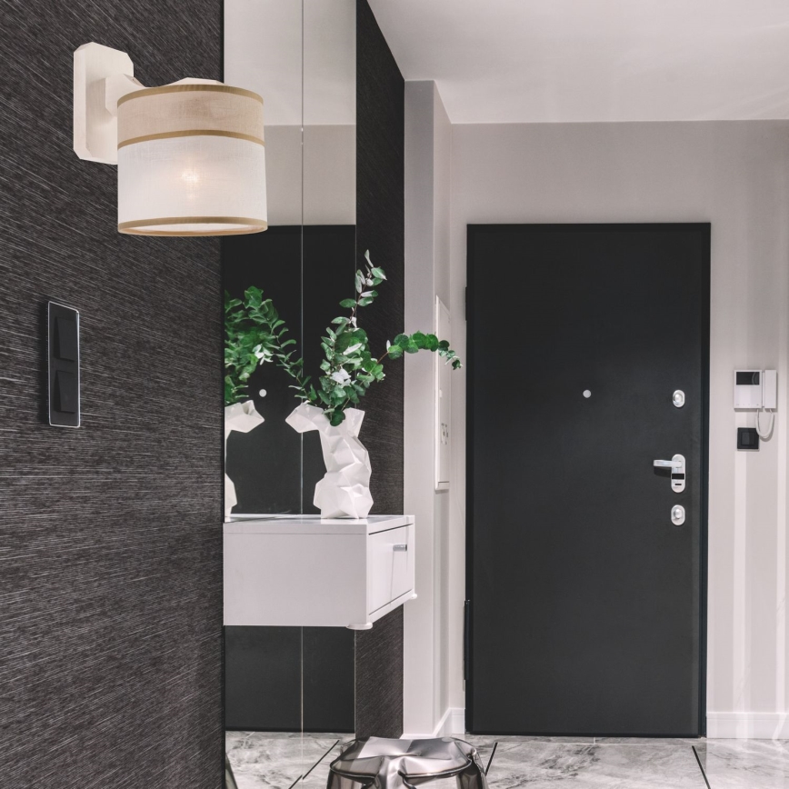 Sienas lampa ANDREA 1xE27/60W/230V dižskābardis