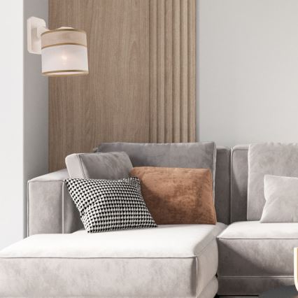 Sienas lampa ANDREA 1xE27/60W/230V dižskābardis