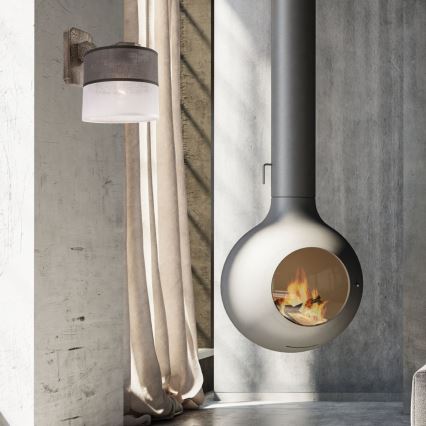 Sienas lampa ANDREA 1xE27/60W/230V dižskābardis