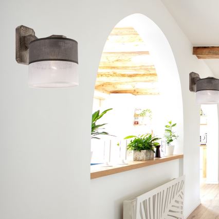 Sienas lampa ANDREA 1xE27/60W/230V dižskābardis