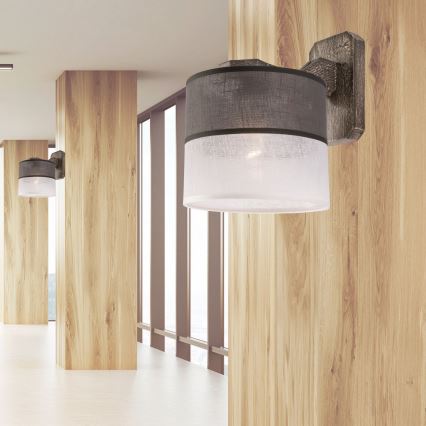 Sienas lampa ANDREA 1xE27/60W/230V dižskābardis