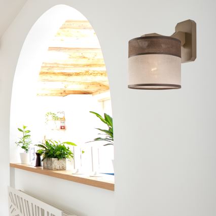 Sienas lampa ANDREA 1xE27/60W/230V dižskābardis